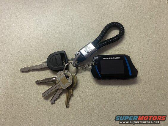 My "smart-key free" key ring.