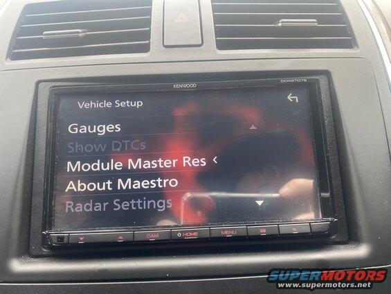 To access the Maestro RR module via the Kenwood DDX9707S..... HOME --> SET UP --> AV --> OEM SET UP