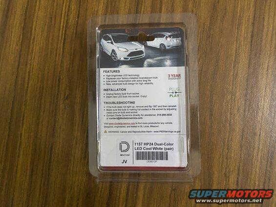 Diode Dynamics 1157 HP24 Dual-Color LED Cool White bulb package
