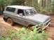 1979 Ford Bronco - This classic Ford Bronco is navigating a muddy path in a forest setting.