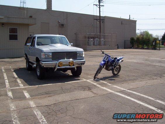 poser action with my dirtbike