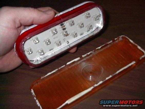 Silicone or PL300 the LED housing to the lense.  You can't replace single bulbs later anyway