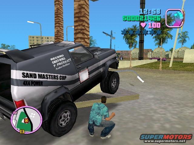 checkflex.jpg Taken in GTA: Vice City
You have to collect a bunch of cars that are in a list in the dealership parking lot  to get this truck.