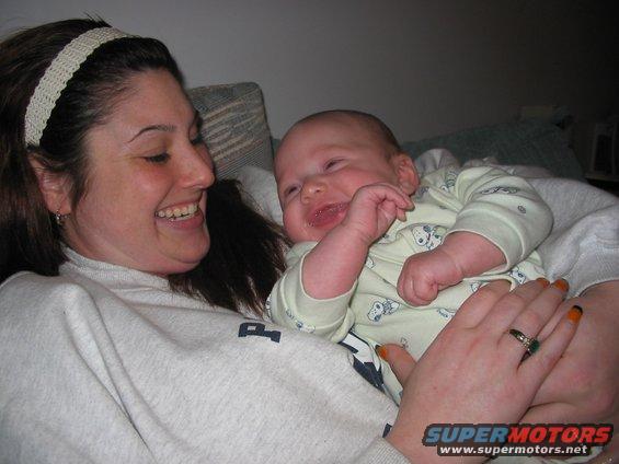 104_0406.jpg A nice shot of Anne, holding Angela & Clints first son, Samuel!