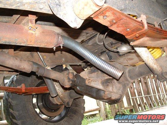 got a leaky pinion seal and that pass side axle seal i replaced when i did the disc brakes cause it was leaking and it still leaks. but i really just wanted to show you the exhaust dumps i put on