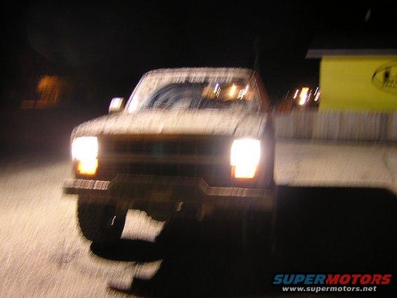1984 Chevrolet Blazer front view at night