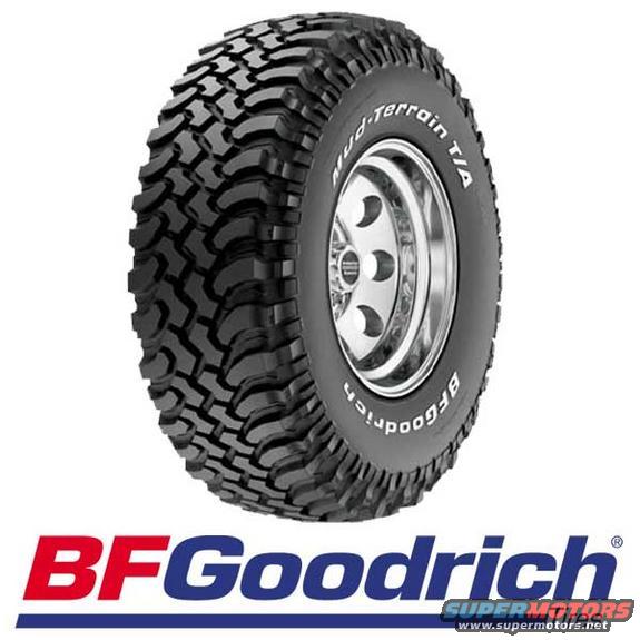BFGoodrich Mud-Terrain T/A tire on a chrome rim