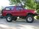1996 Ford Bronco - This lifted 1996 Ford Bronco features a custom front bumper and large off-road tires.