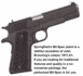 1997 Ford Expedition - A Springfield Armory 1911 pistol is shown in this image, with descriptive text accompanying it.
