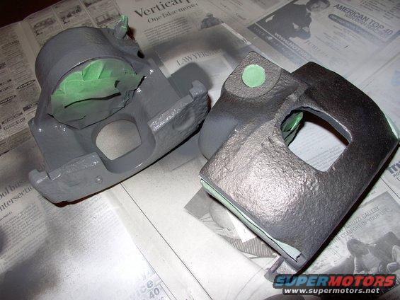 img_0003.jpg I couldn't help myself ! New calipers were $25 CDN. Painted them Ford valve cover gray to ward off the salt for few years.  If even one of them was dragging they should pay for themselves in mileage improvements, right?