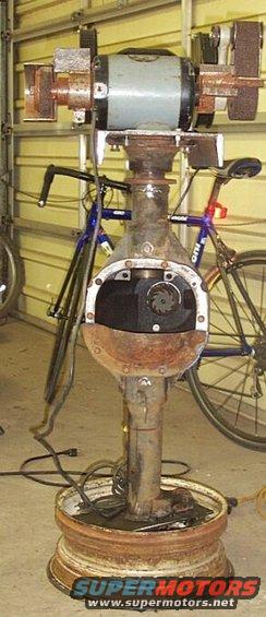 miscshop-011.jpg Grinder pedestal.  8.8 with D44 spindle & hub on top