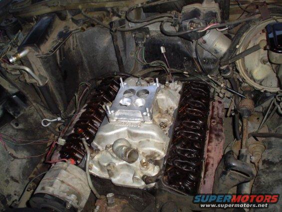 stuck the gaskets to the intake minus the ends and pressed it into place.  Then installed a few bolts till the contacted the intake.  Put the rest in and will be tightening them down tommorrow.