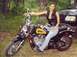 My wife and her bike...posing all pretty.