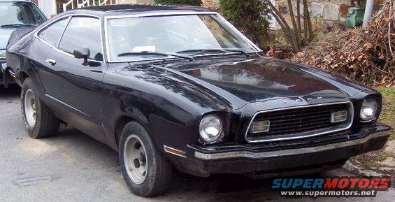 1974 Ford Mustang II coupe parked next to another vehicle