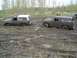 1981 Ford Bronco - My favorite stuck. Once Ben got Mikes truck out of the way I got out by going forwards and backwards. I could barely open my door but I cou…