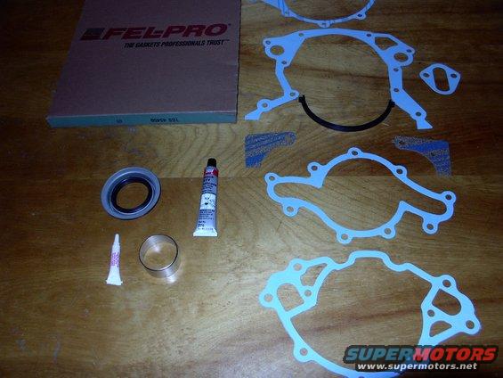 FelPro TCS 45450 is the timing chain set with everything you need to repair this.  Included is the balancer repair sleeve and loctite to hold it from spinning.