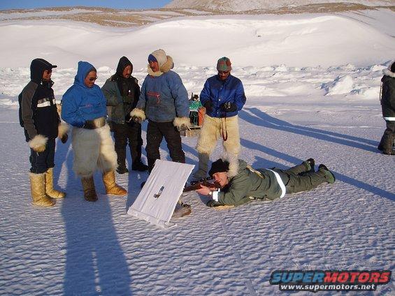 Me getting ready to take out an imaginary seal.
