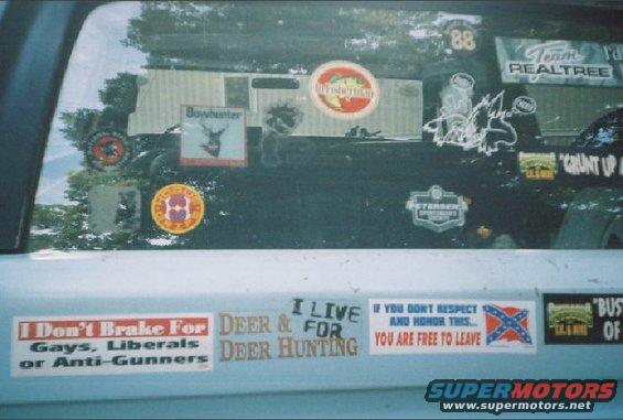 And thats the drivers side of the back of the truck....