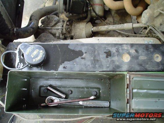 put the cover on the ammo can and fill it with tools