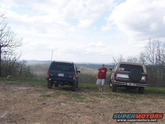 Stopped at the top of the mountain to take in the view at Hot Springs ORV Park.