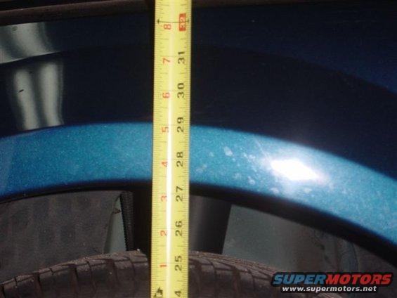 This is the front after shot.It might be hard to believe but it still says 27.5"