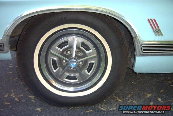 wheel-cover.jpg Wheelcovers are from a 1970 T-bird, I believe. Thanks, Grampa, for stashing them away in the garage.