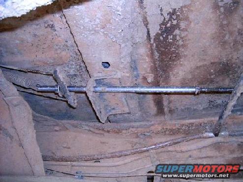 hpim0071.jpg The extension is made out of 1/2" steel rod. Threaded (fine) at one end for a nut and tapped at the other to accept the pedal cable.