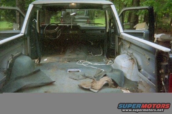 Ripping out the carpet and getting ready to install the Herculiner.
