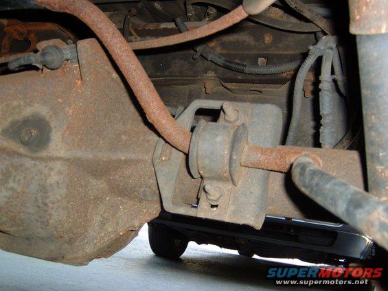 Rear axle and suspension components with rust