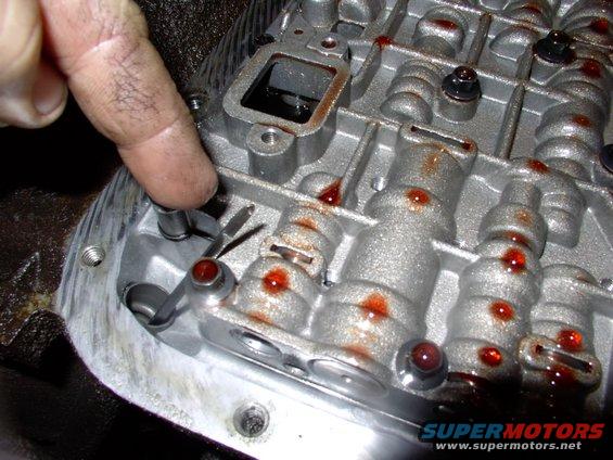 img_0586.jpg Ever wonder how far your dipstick goes into the transmission ? There it is, not far. Damn ! I should have got a shot of the filter on the valve body ! Oh well trust me, it's just three 8mm bolts and off it comes.