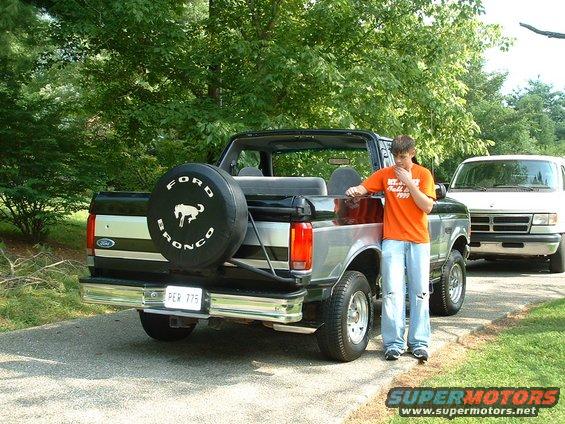 A shot with my 16 year old son,will be his bronco soon i reckon........wonder what hes thinkin.....=0)