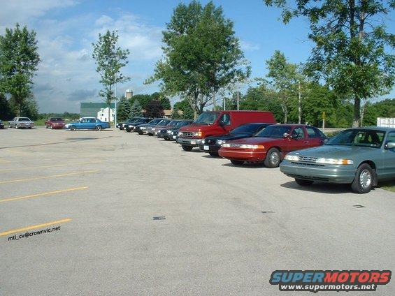Morning tour cars.
