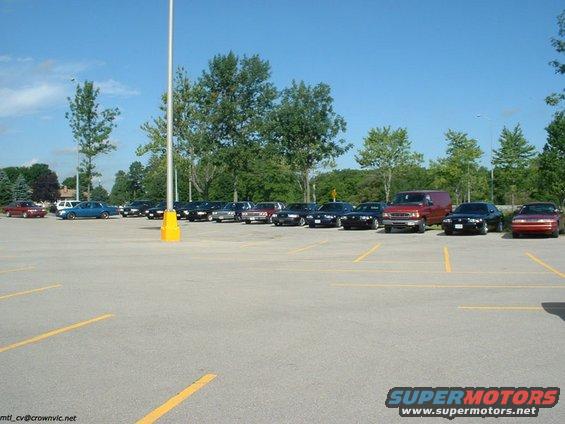 Morning tour cars.