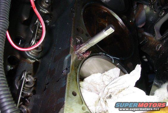 427 Block Tap for Oil restrictor   3/8 tap