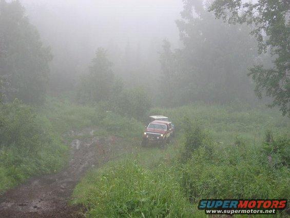 b29a.jpg B-29 Trail - Rain, Fog, Wet, Cold. Trail was covered in 2" of snot slick Mud.. 