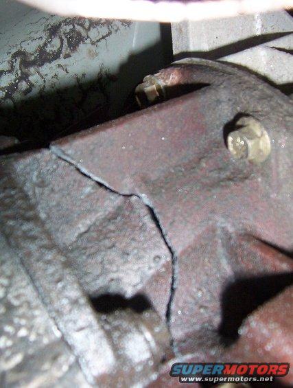 this is what i broke in pismo on my super duty, its the adapter that hooks up the transfercase on to the trans.