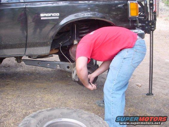 Me fixing stupid wheel bearings.
