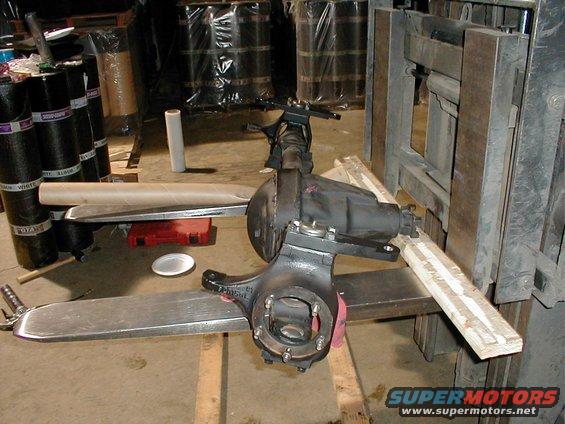 Ford rear axle assembly on a forklift