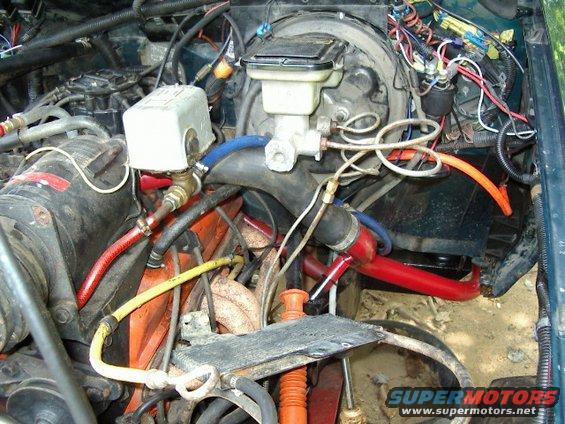 Driver side engine compartment