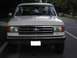 1988 Ford Bronco - This white Ford truck's grille and headlight design suggest a model year around 1987, not 1988.
