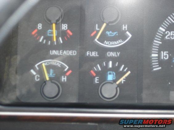 I rarely ever see the gas gauge like this so I had to take a picture.