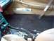 1996 Ford Probe - gutted interior with recently dyed carpet.