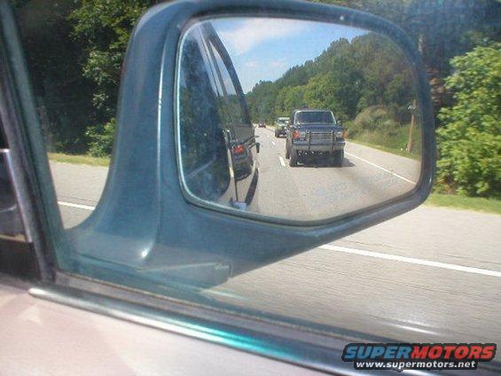 Smooth and Blaze in the mirror when we passed them. 