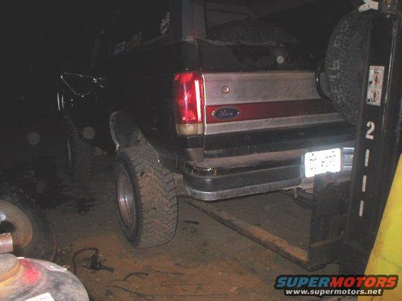 Slackass way to lift your rig to change the tires. ;)