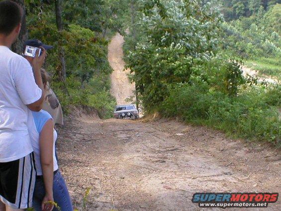 Shane Blazeing up the hill