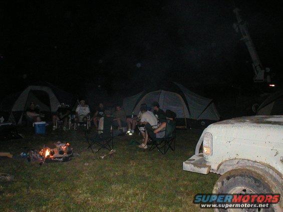 Sitting around the camp fire shooting the shit