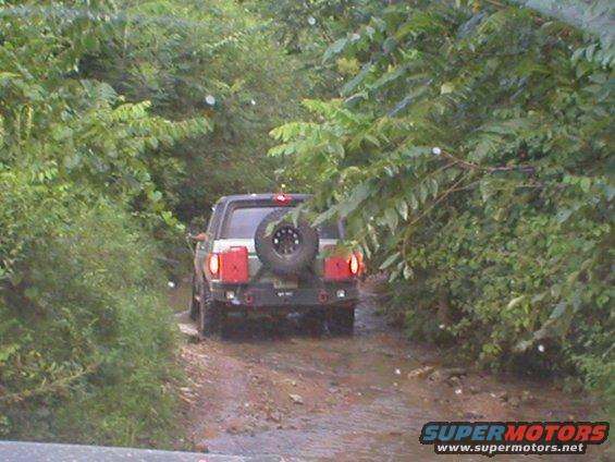 Shane taking us on a little creek run