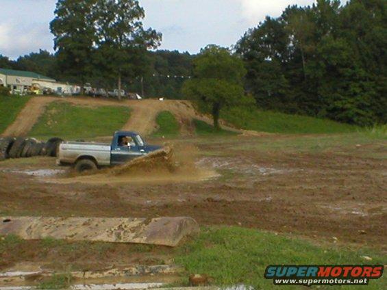 Dale kicking up more mud