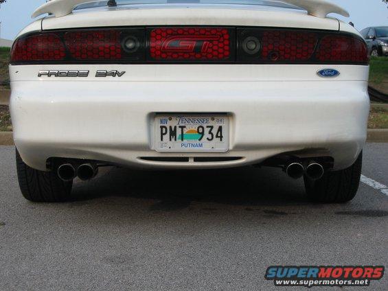 This is the back of the GT with the custom Tailights.