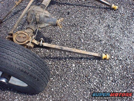 Dana 44 front axle assembly with tire on gravel